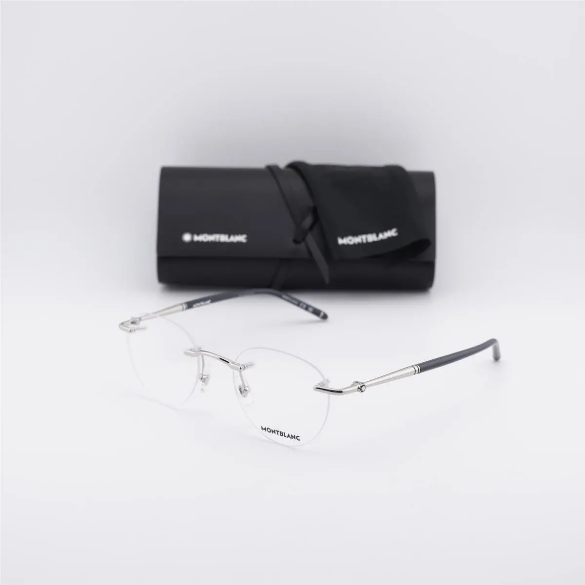 Montblanc MB0244O 002 Silver 51mm Eyeglasses