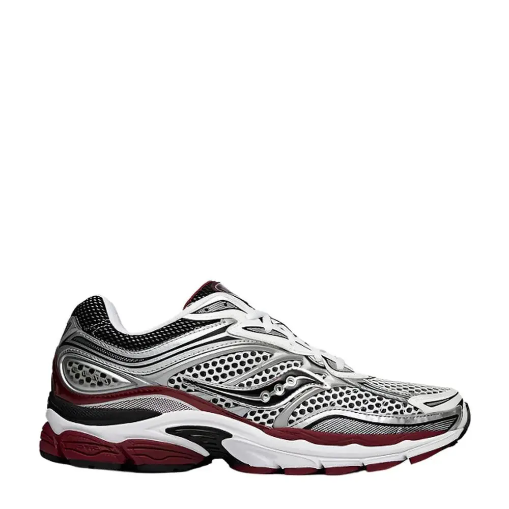 Saucony Progrid Omni Stability Running Silver Red Men`s Sneakers S70739-1