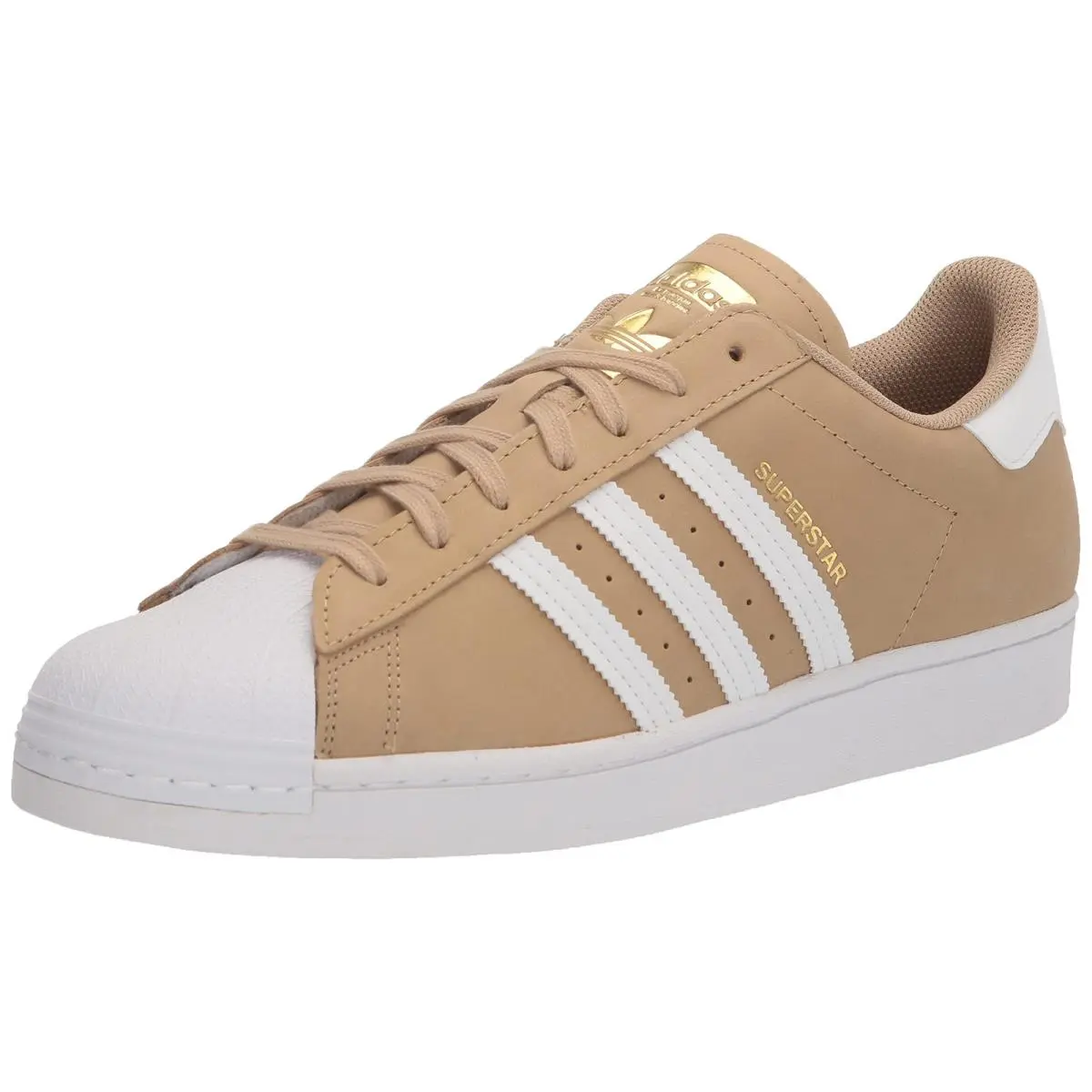 Adidas Originals Men`s Superstar Sneaker Beige Tone/white/gold Metallic