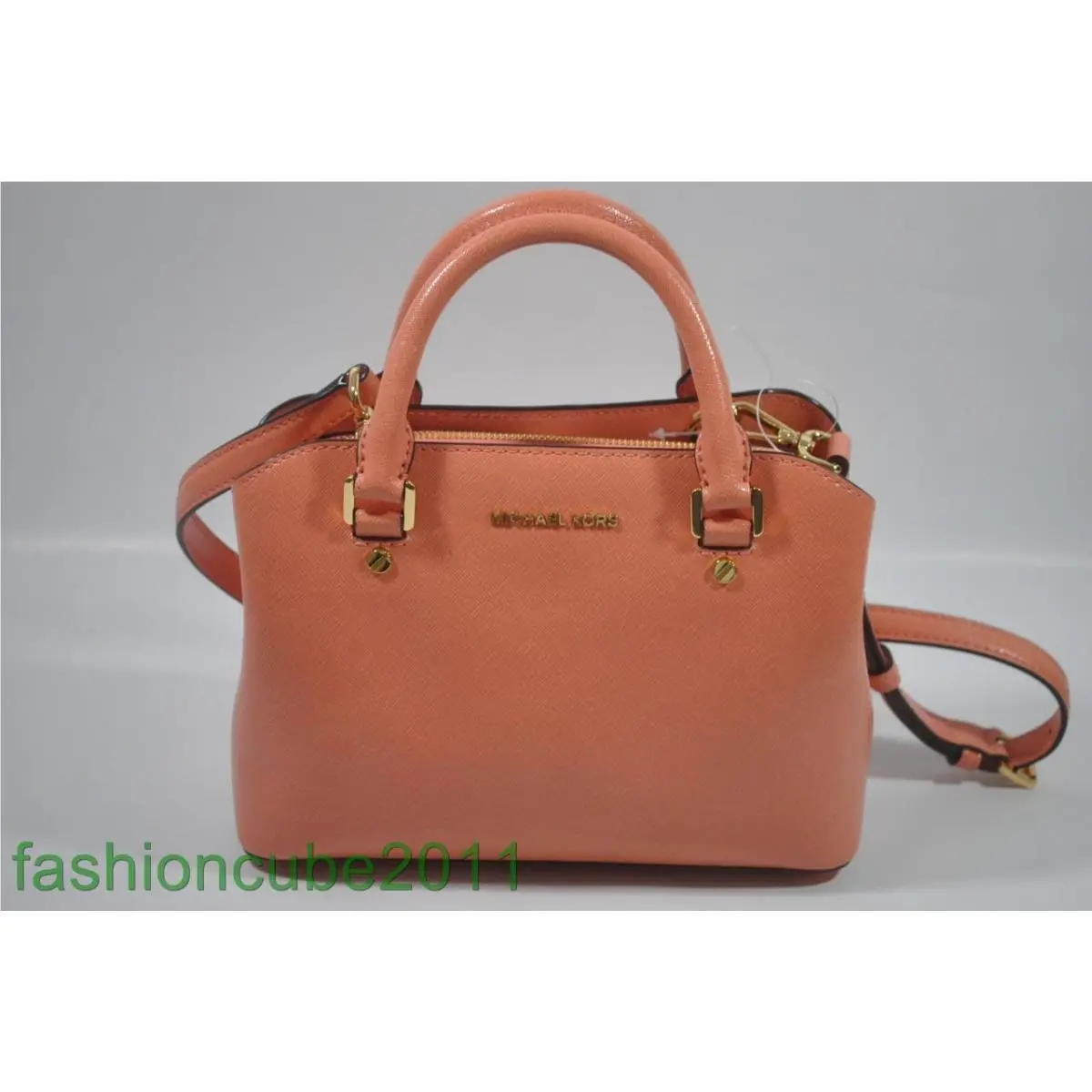 Kors Savannah Leather Small Satchel Bag