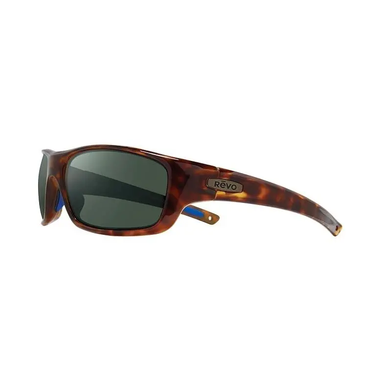 Sunglasses Jasper Tortoise Frame / Smoky Green Polarized Glass Lens RE1111 by Revo