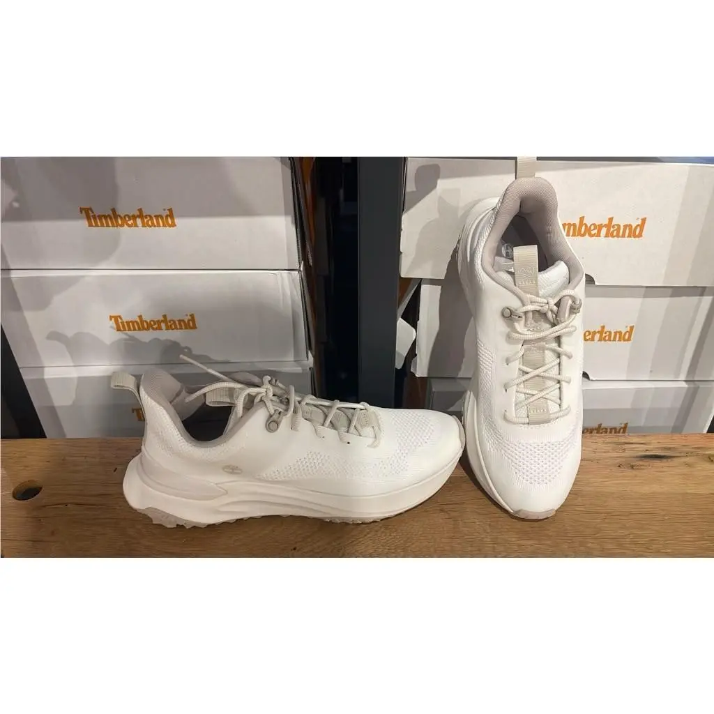 Timberland Women`s Access Low Lace Sneaker White Knit A29PP-EAC All Sizes
