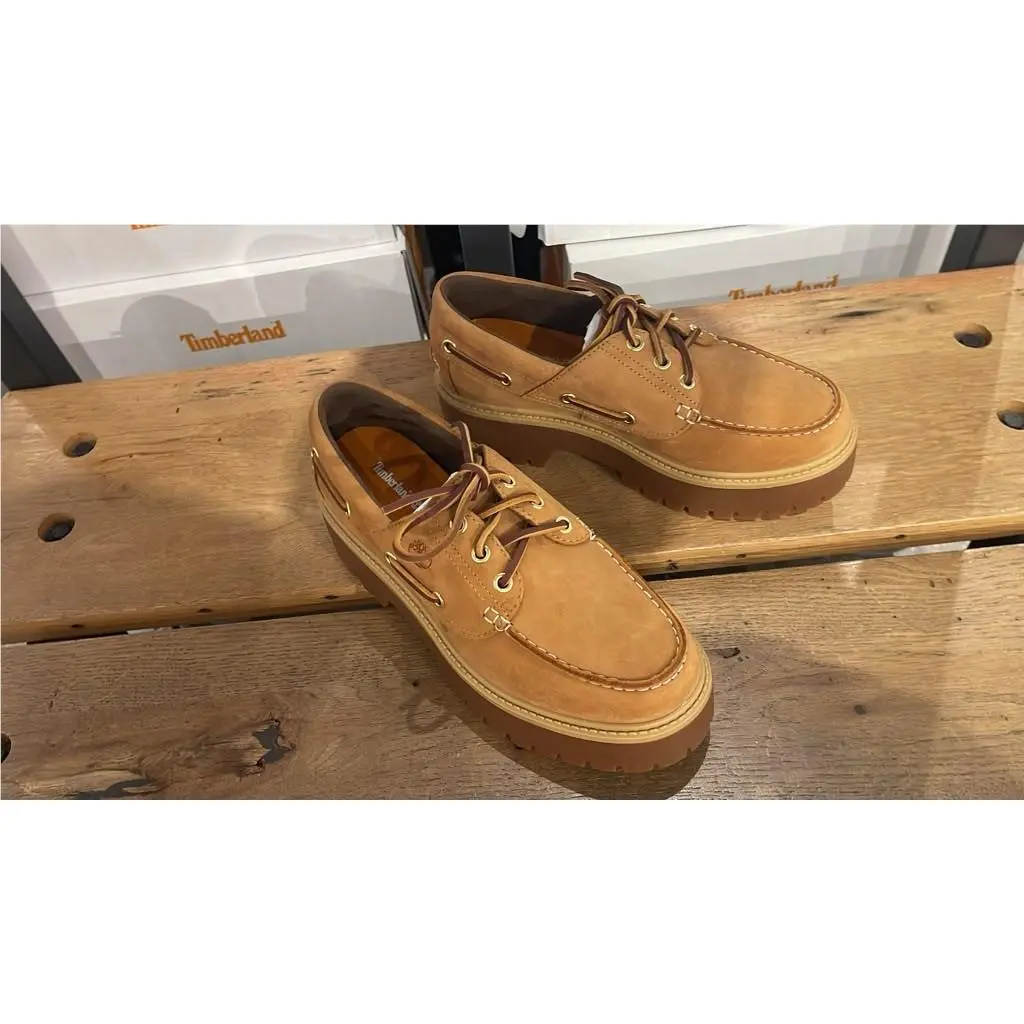 Timberland Women`s Stone Street Boat Shoe Wheat A6AUS-231 All Sizes
