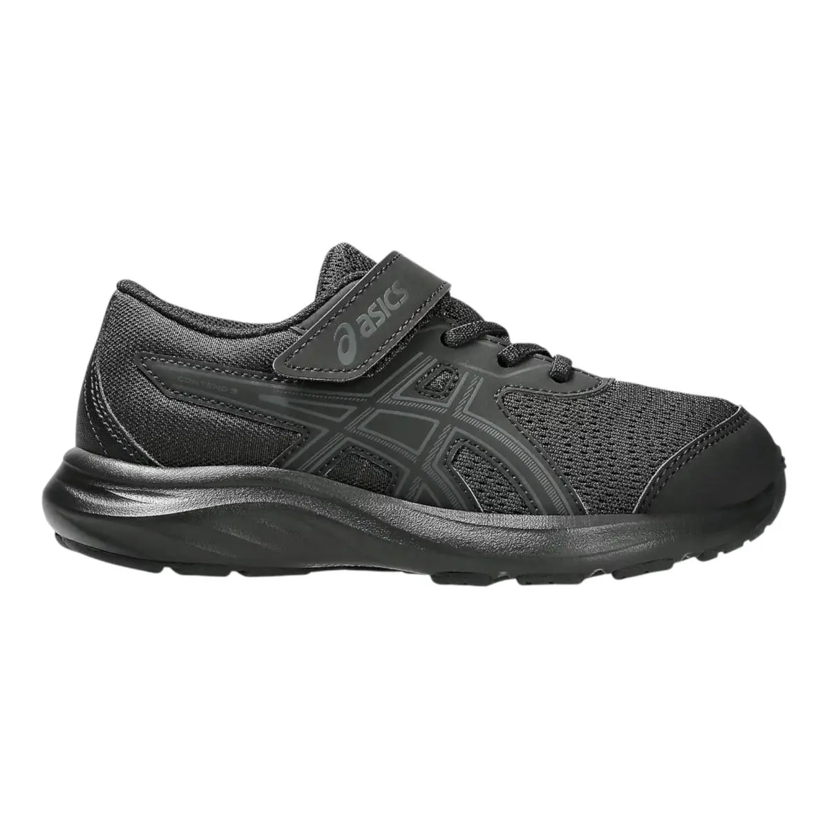 Asics Contend 9 Sneaker in Black/graphite Grey Little Kids` PS