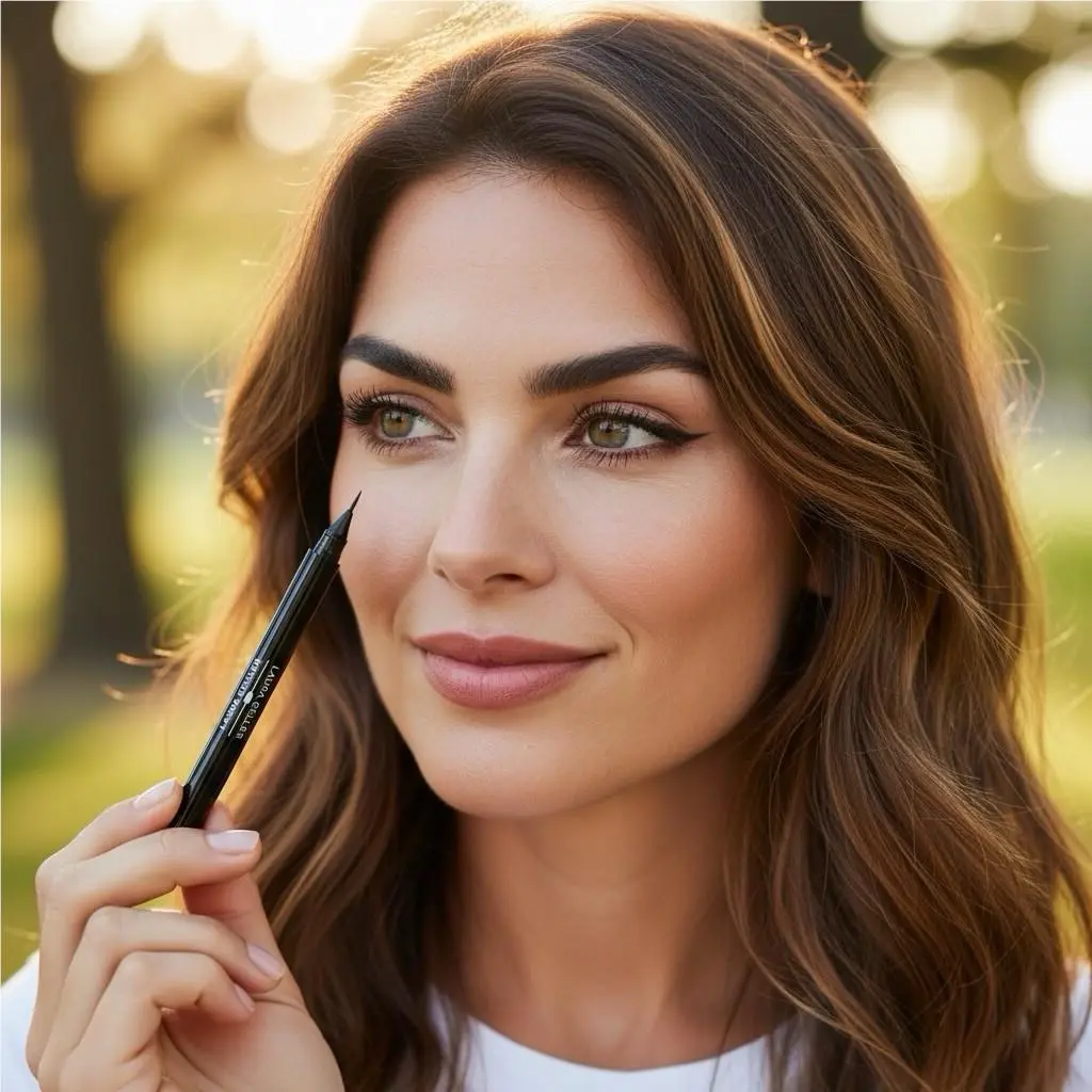 Laura Geller Brow Sculpting Marker Duo Dark Brown 0.027 fl oz x 2 and Primer Set
