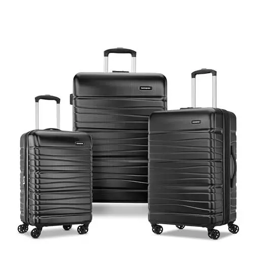 Black - 145796  Evolve SE Hardside Expandable Luggage with Spinners 3PC by Samsonite