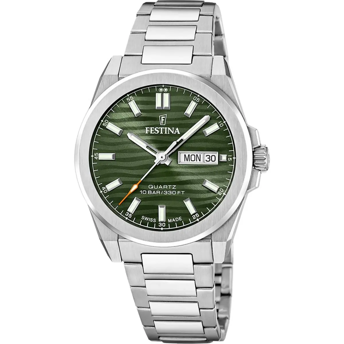 Festina Classic Steel | Green Dial Classic Steel Green Dial Wristwatch F20073-4