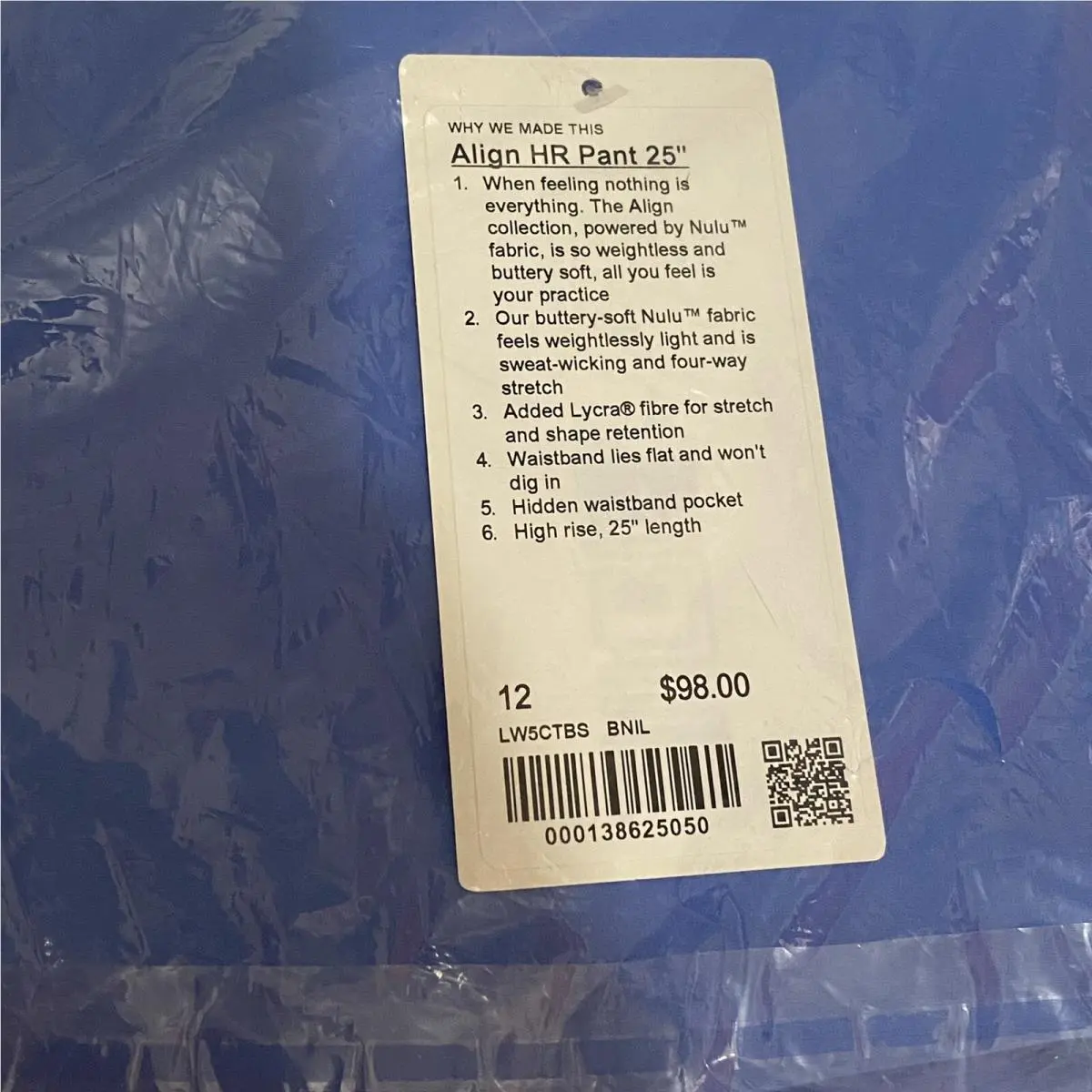 Lululemon clothing - Blue 1