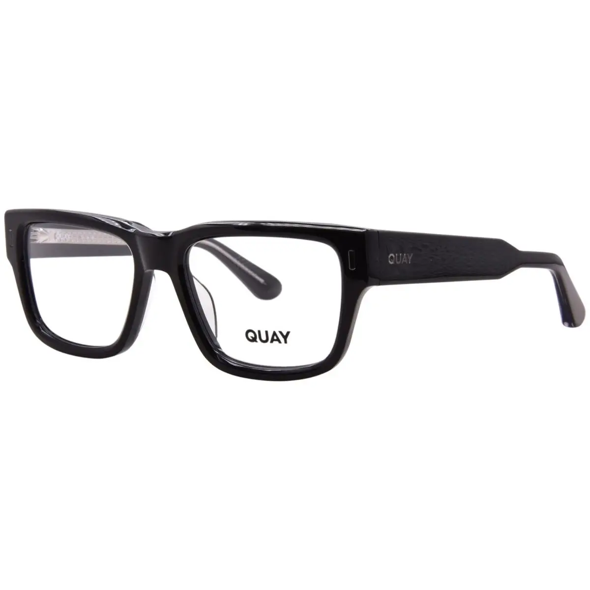 Quay Endgame OG-OF-2770 Blk/rx Eyeglasses Men`s Black Full Rim Square Shape 54mm by QUAY