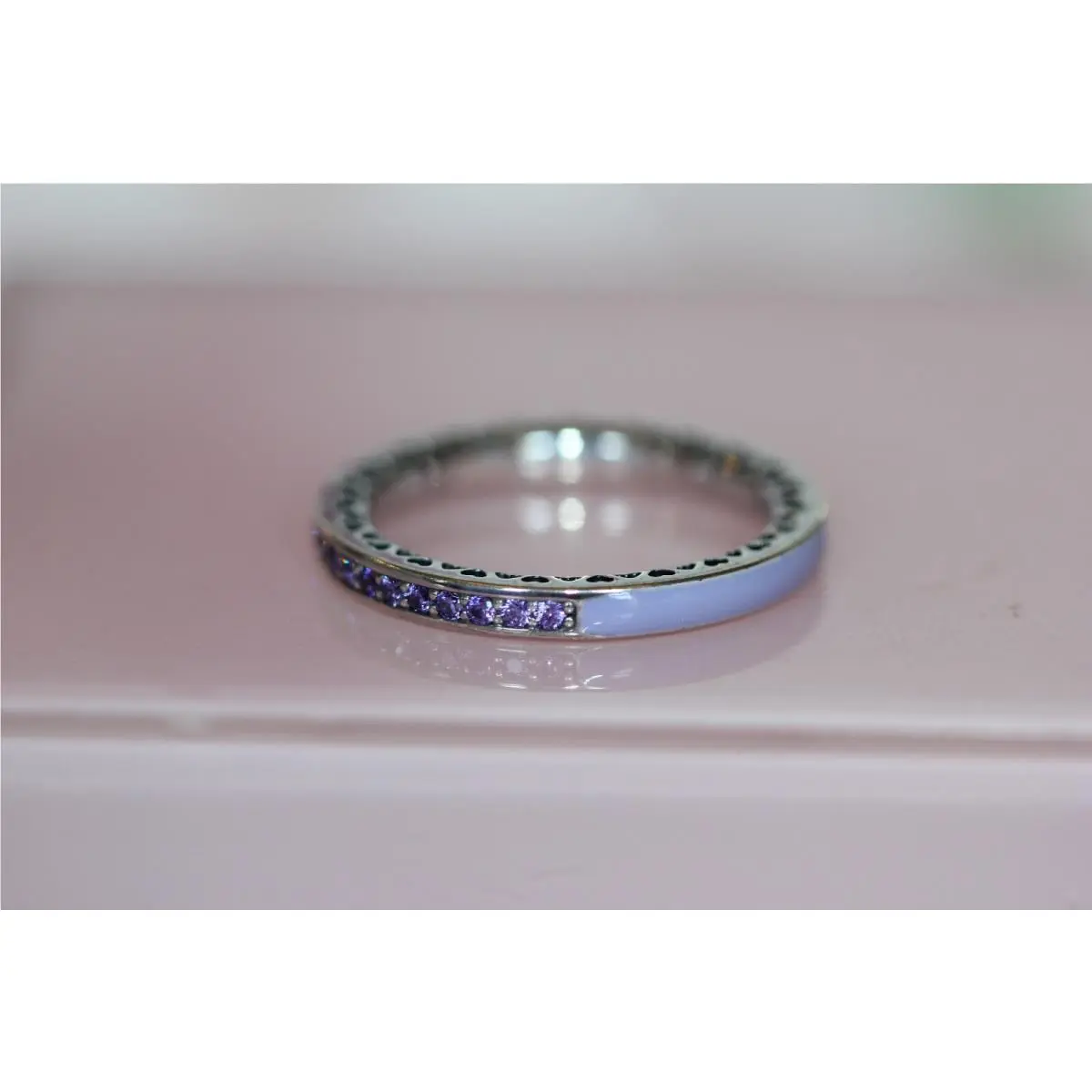 Radiant Hearts of  Ring 191011ACZ Choose SZ Retired Bagtag Box by Pandora