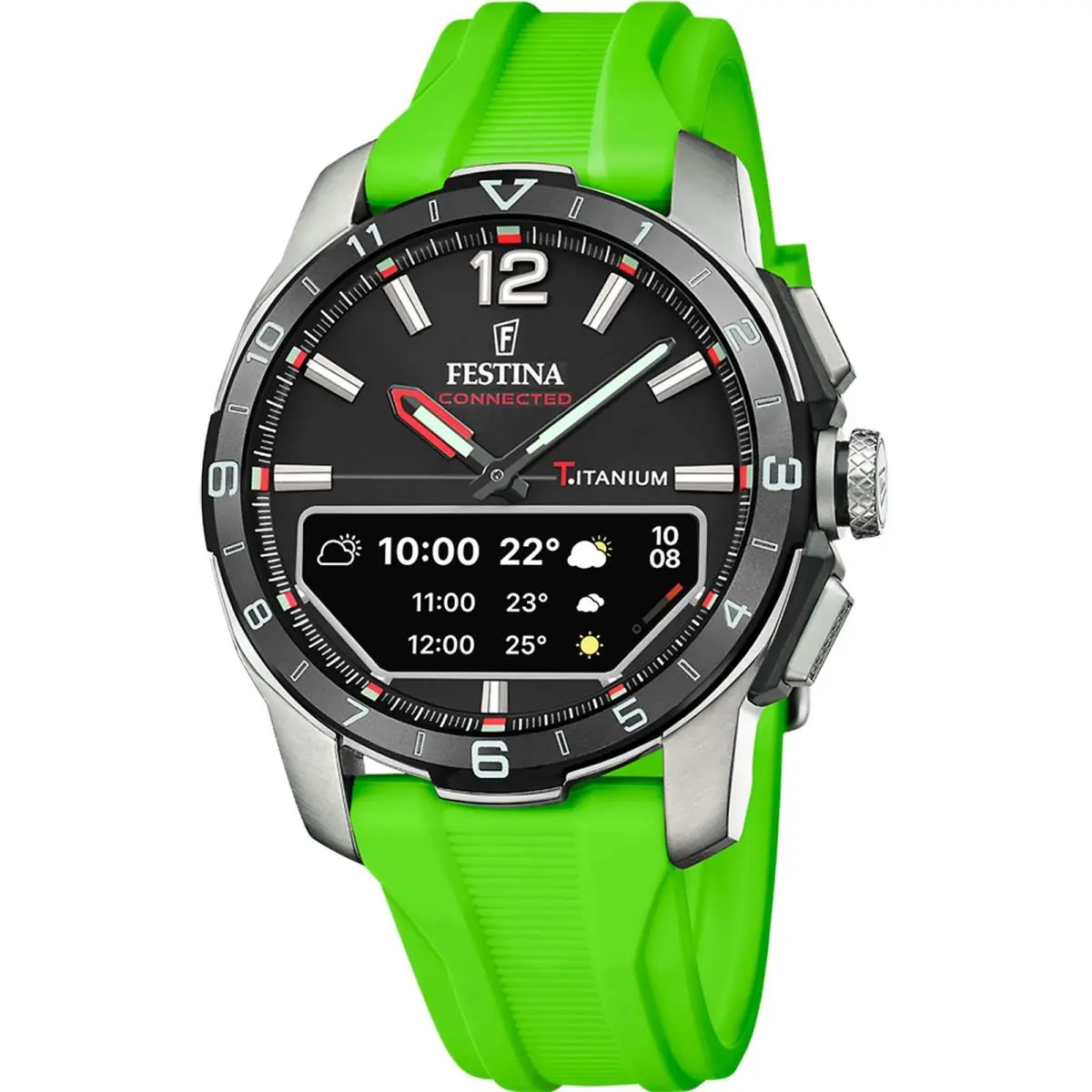 Festina Connected Black / Plastic Black Dial Wristwatch F23000-B