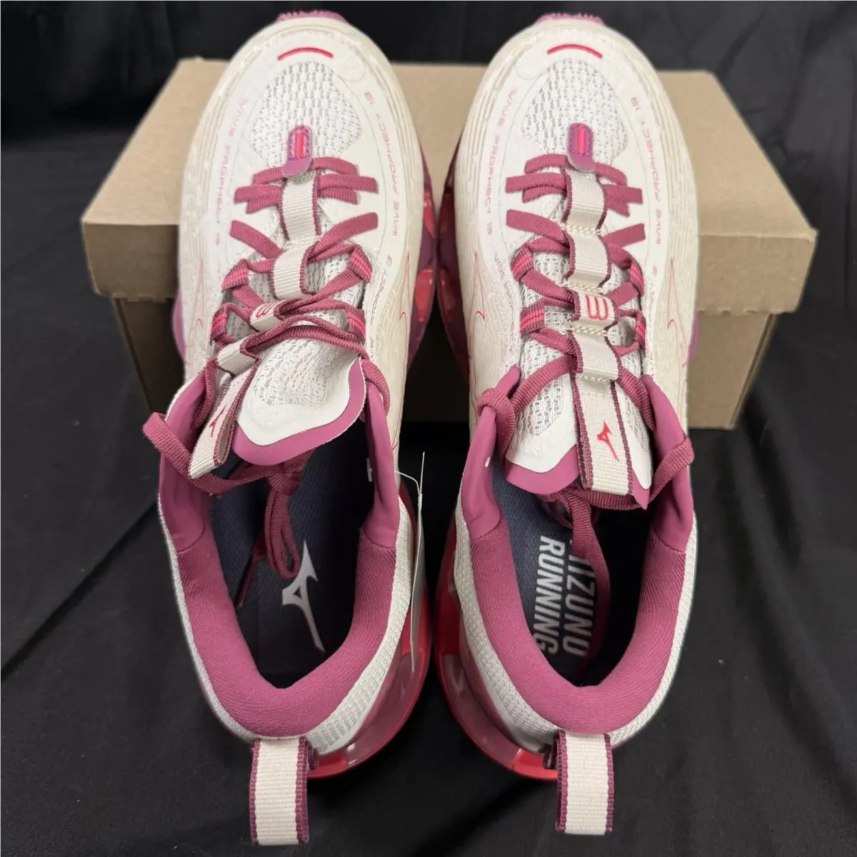 Mizuno shoes - Mizuno Wave Prophecy 13 - Wave Prophecy - J1GD240072 - White Sand Azalea 1