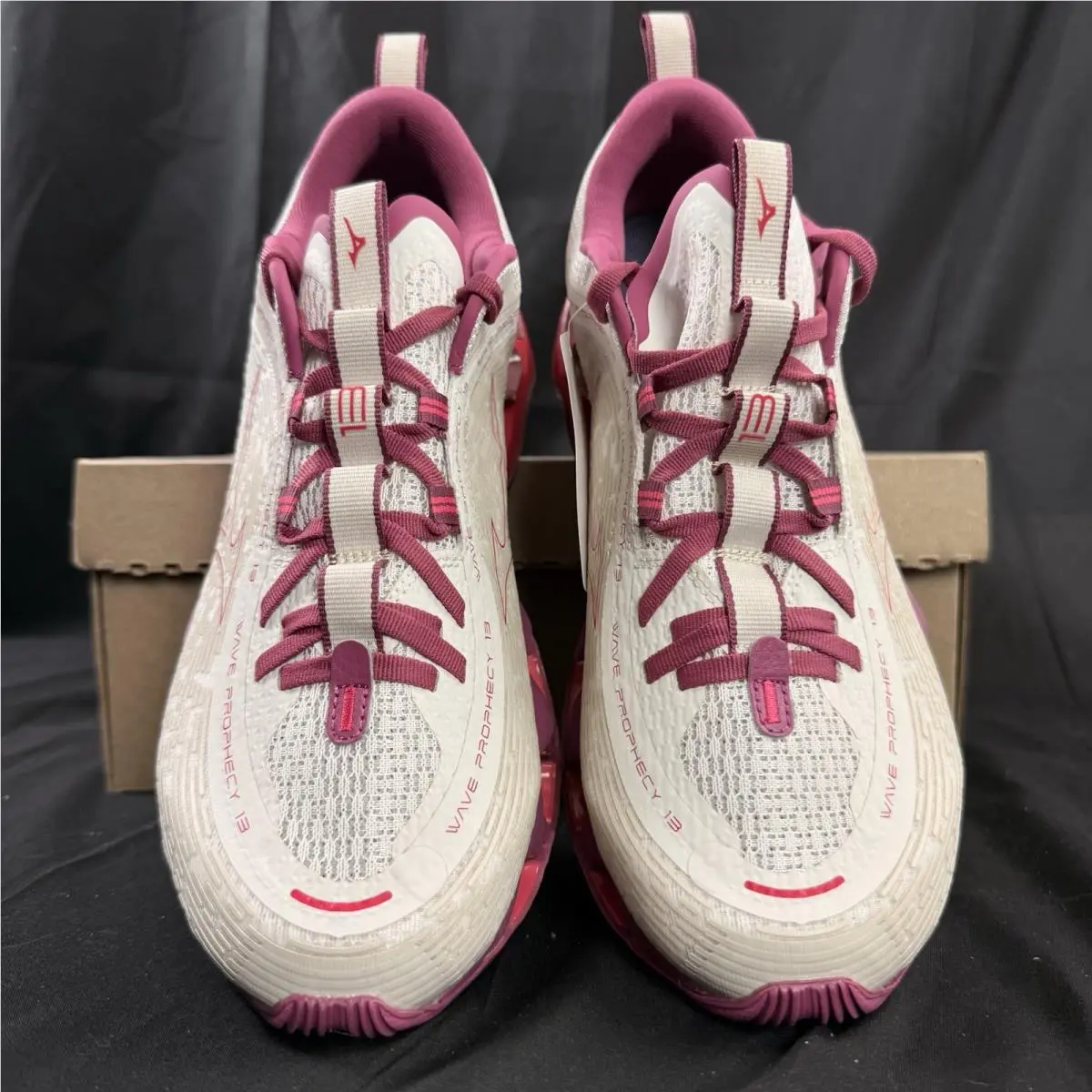 Mizuno shoes - Mizuno Wave Prophecy 13 - Wave Prophecy - J1GD240072 - White Sand Azalea 2