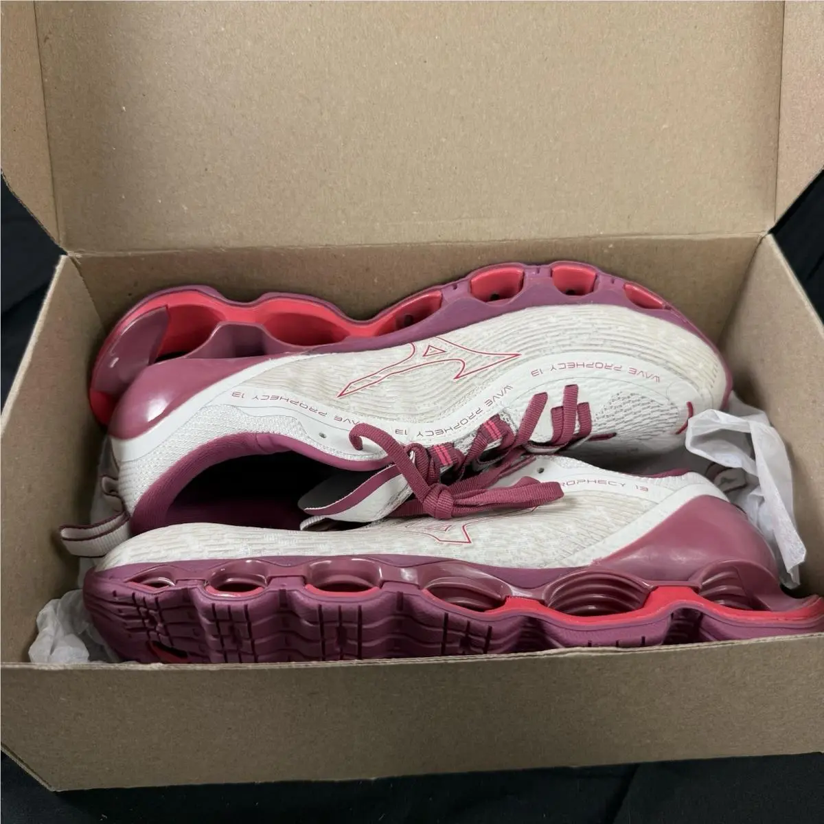 Mizuno shoes - Mizuno Wave Prophecy 13 - Wave Prophecy - J1GD240072 - White Sand Azalea 6