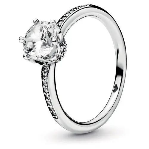 Clear Sparkling Crown Ring 198289CZ silver by Pandora