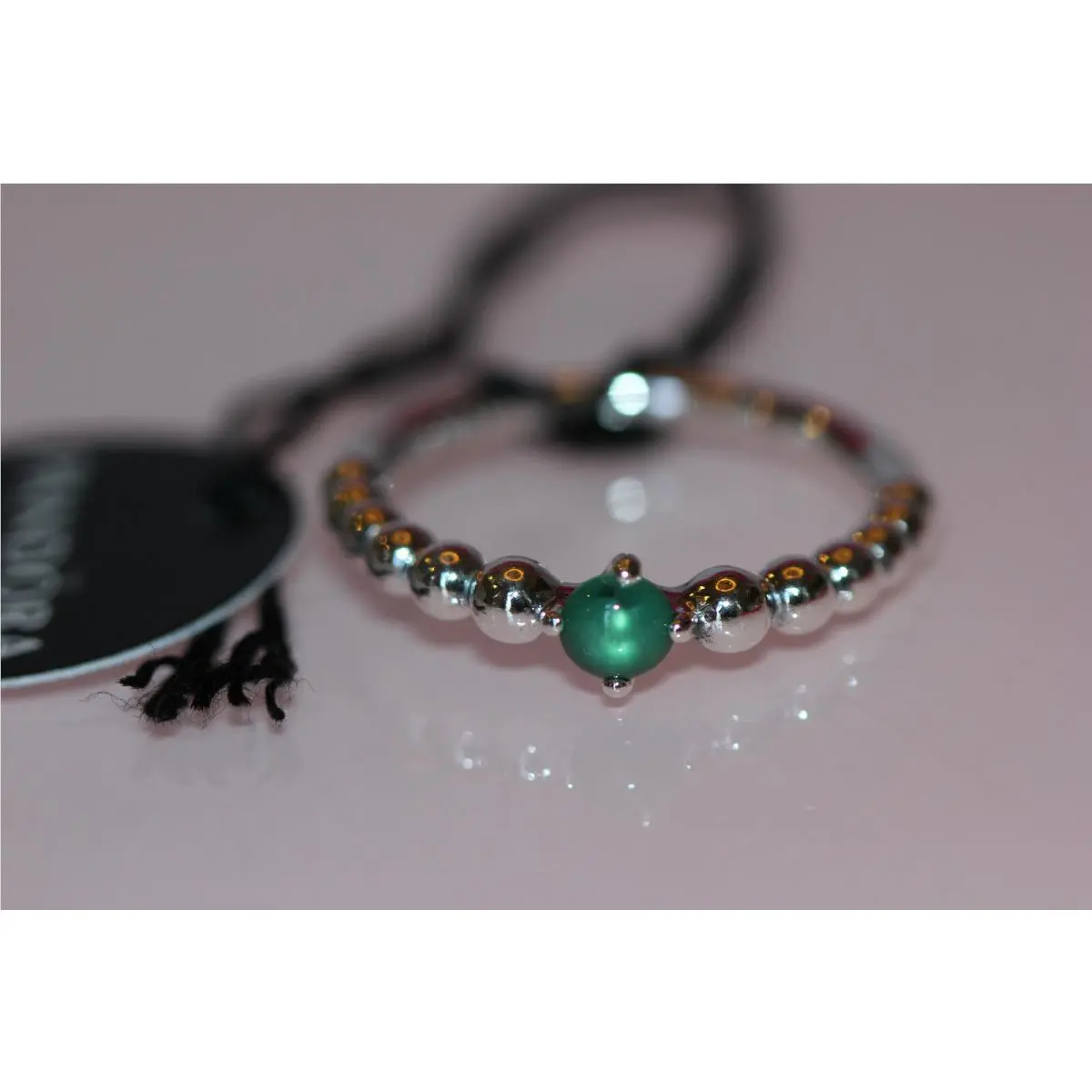 Pandora 2020 Rain Forest Green Topaz Beaded Ring May 198867C05