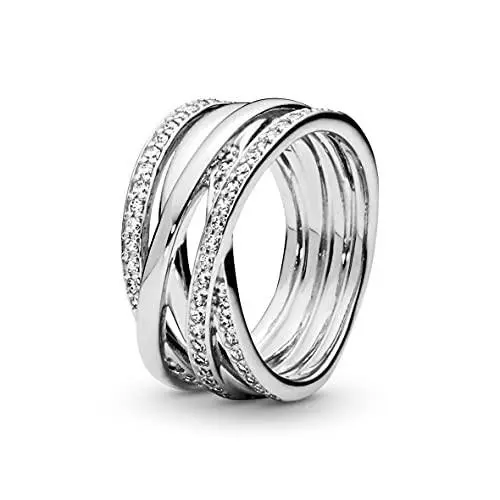 Ring Entwined - Clear Cubic Zirconia 190919CZ by Pandora