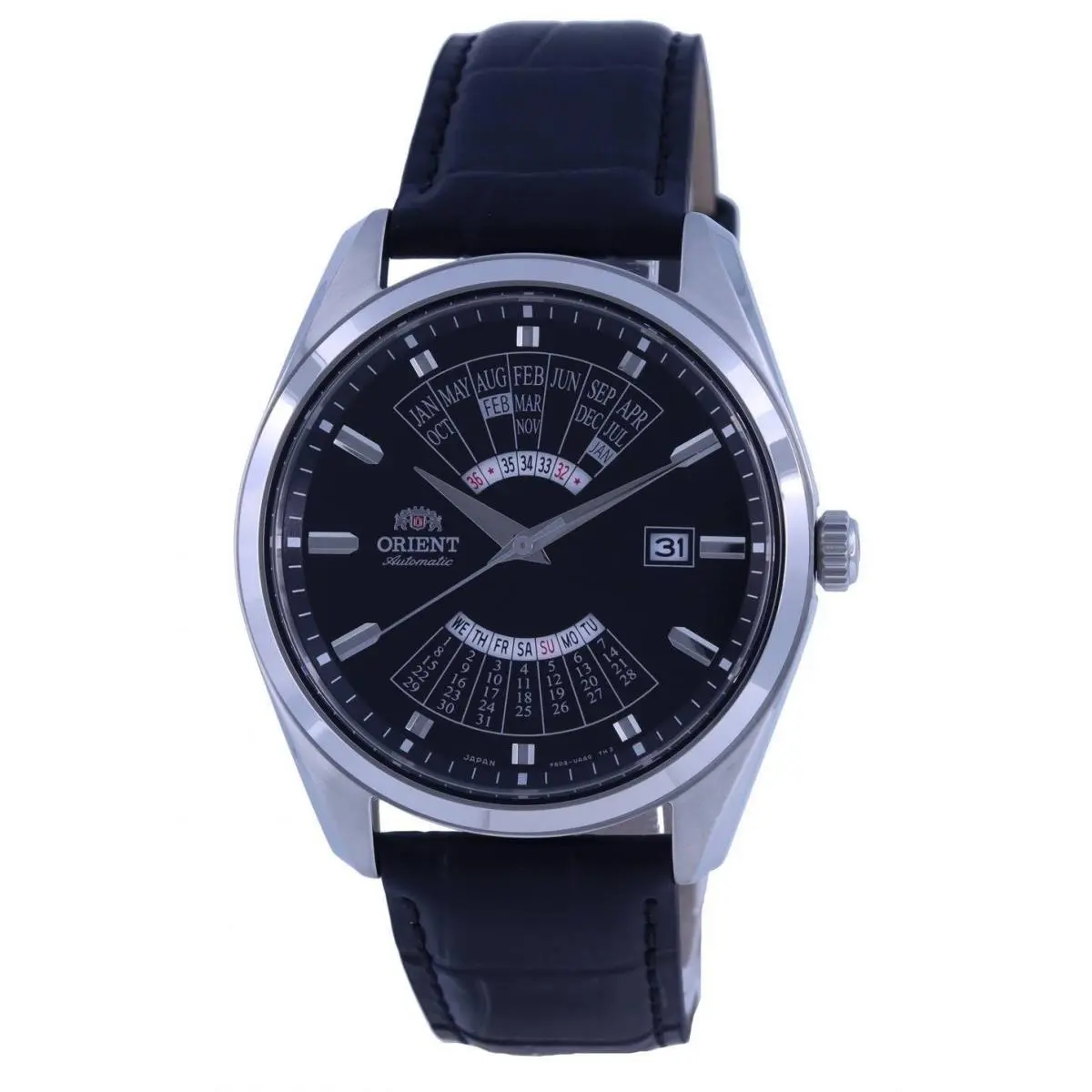 Orient Contemporary Multi Year Calendar Automatic RA-BA0006B10B 50M Mens Watch - Dial: Black, Band: Black, Bezel: No Bezel