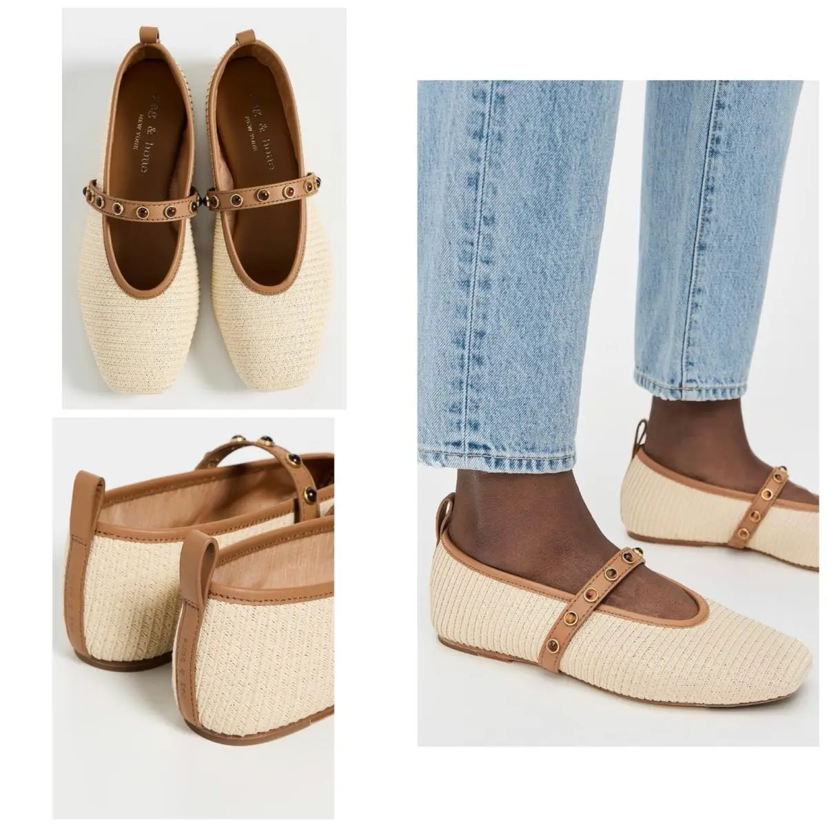Rag Bone Cabochon Spire Mary Jane In Natural Size: 38 US 8