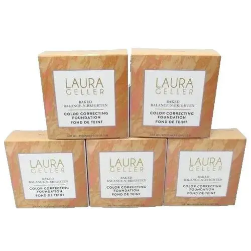Laura Geller Baked Balance-n-brighten Color Correcting Foundation Porcelain 5PC