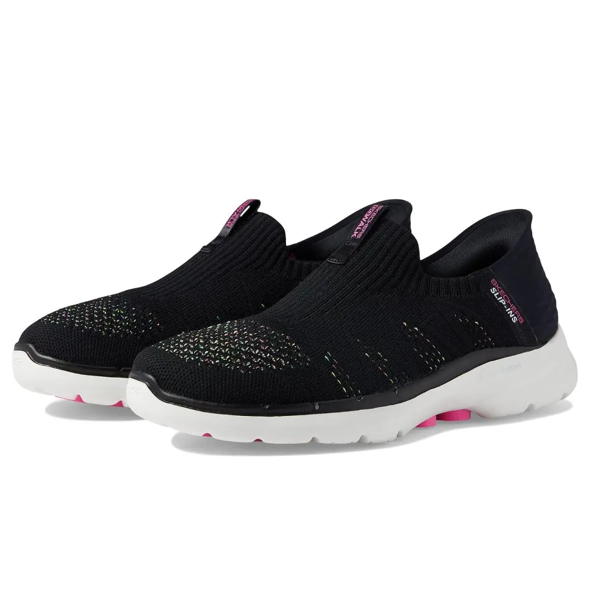 Woman`s Shoes Skechers Performance Go Walk 6 Valentina Hands Free Slip-ins