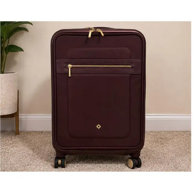 Samsonite Exp Carry-on Spinner – Merlot Expandable Lightweight Luggage