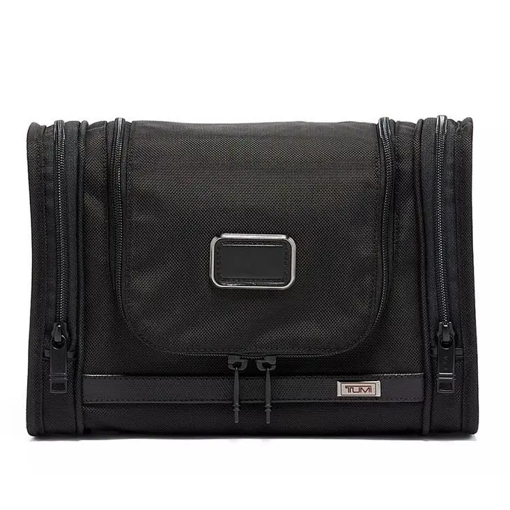 Alpha 3 Black Hanging Toiletry Travel Kit Dopp Bag by Tumi