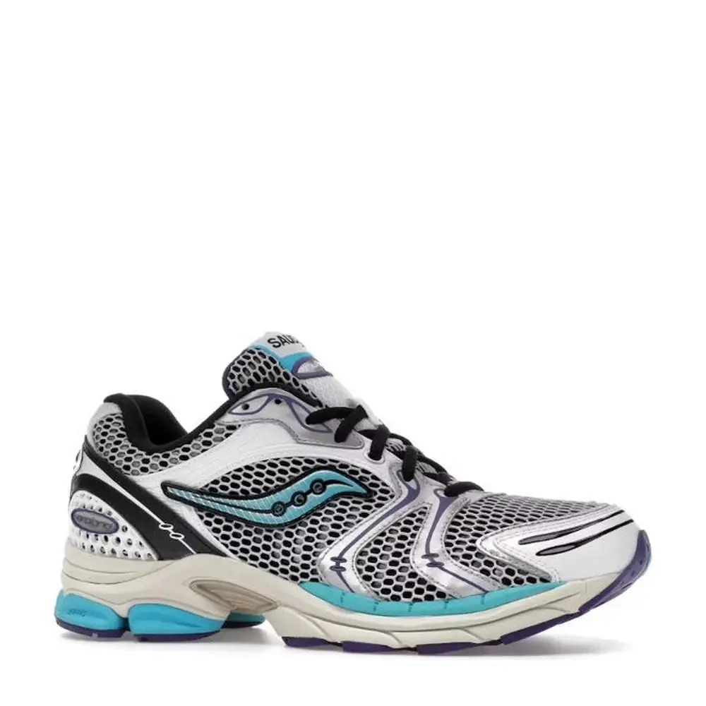 Saucony shoes - Saucony ProGrid Triumph 4 White Silver Blue Running - S70704-3 - White 2