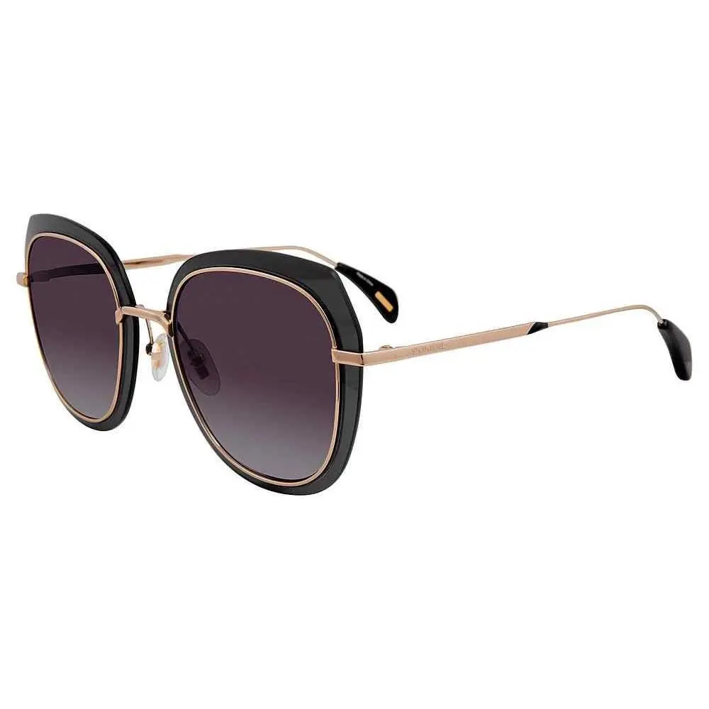 Women`s Police Sunglasses SPL831 Black Veil 1 Retail $200+52-21-135 w/ Case