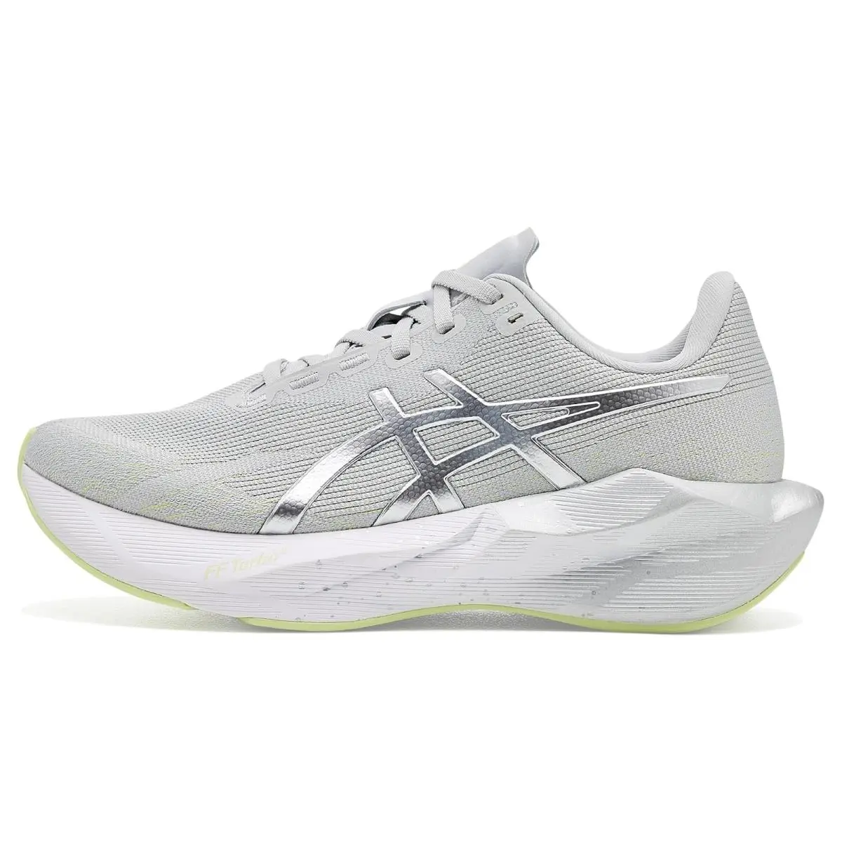 Asics shoes - Platinum/Glow Green 9