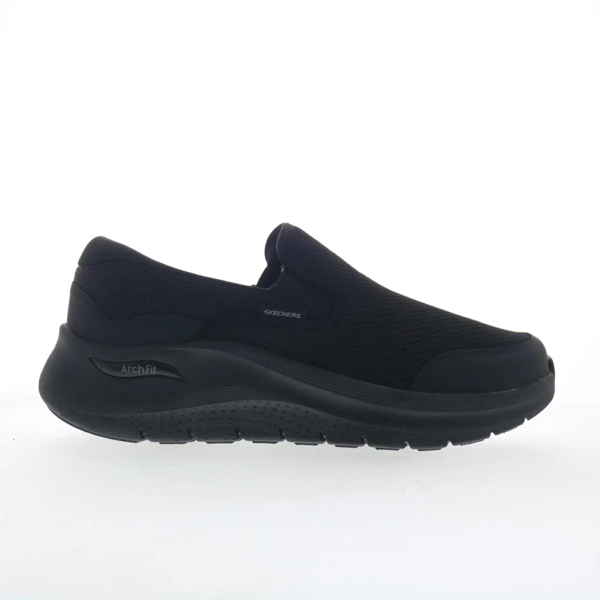 Skechers Arch Fit 2.0 - Vallo Mens Black Extra Wide Lifestyle Sneakers Shoes