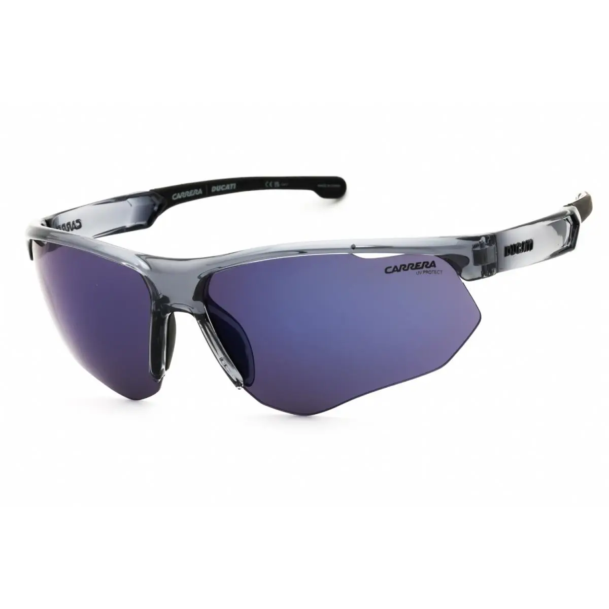 Carrera Carduc 044 S R6S XT Sunglasses Gray Black Frame Blue Lenses 70mm - Frame: Gray Black, Lens: Blue