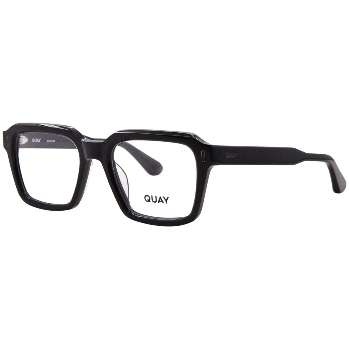 Quay Locked-in-rx OG-OF-2759 Blk/rx Eyeglasses Men`s Black Full Rim 52mm
