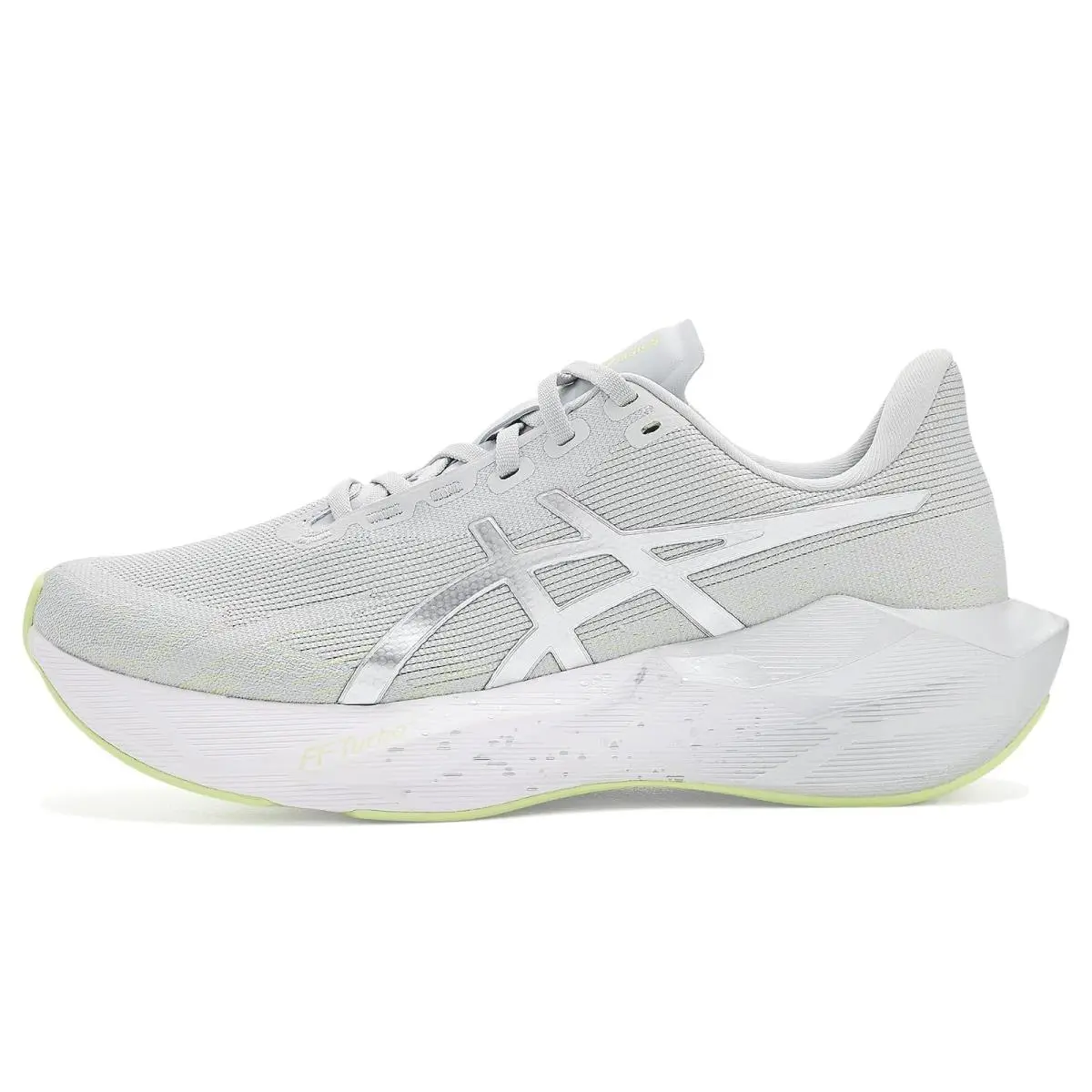 Asics shoes - Platinum/Glow Green 9
