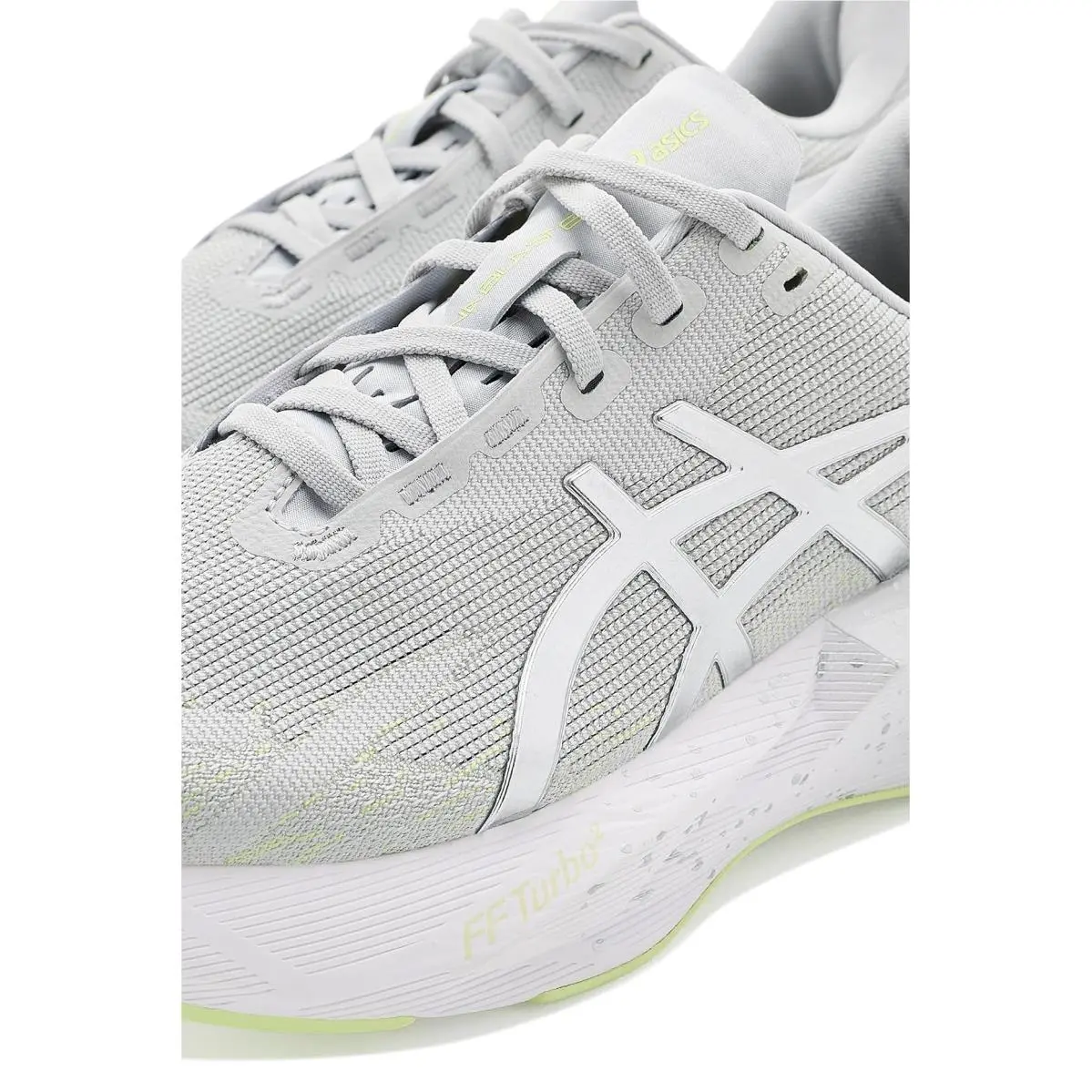 Asics shoes - Platinum/Glow Green 11