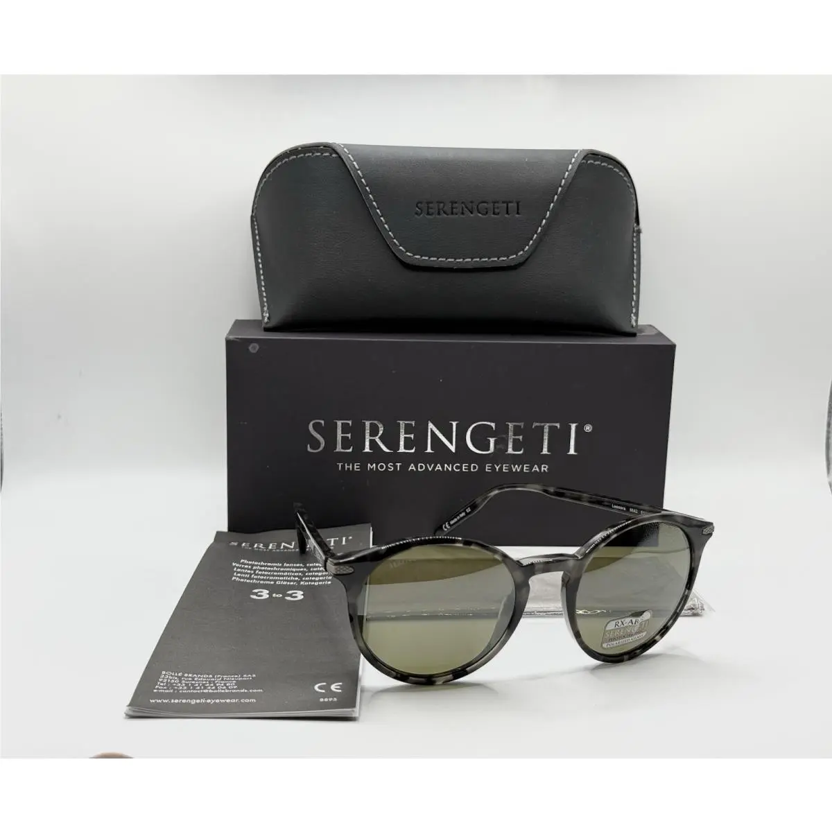 Sunglasses Leonora 8842 Black Shiny Tortoise Polarized by Serengeti
