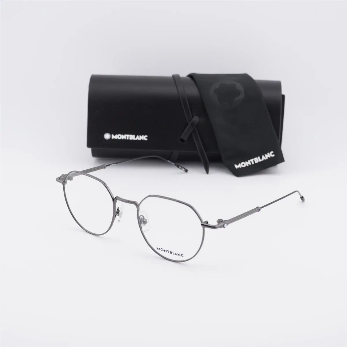 Montblanc MB0060O 001 Ruthenium 50mm Eyeglasses