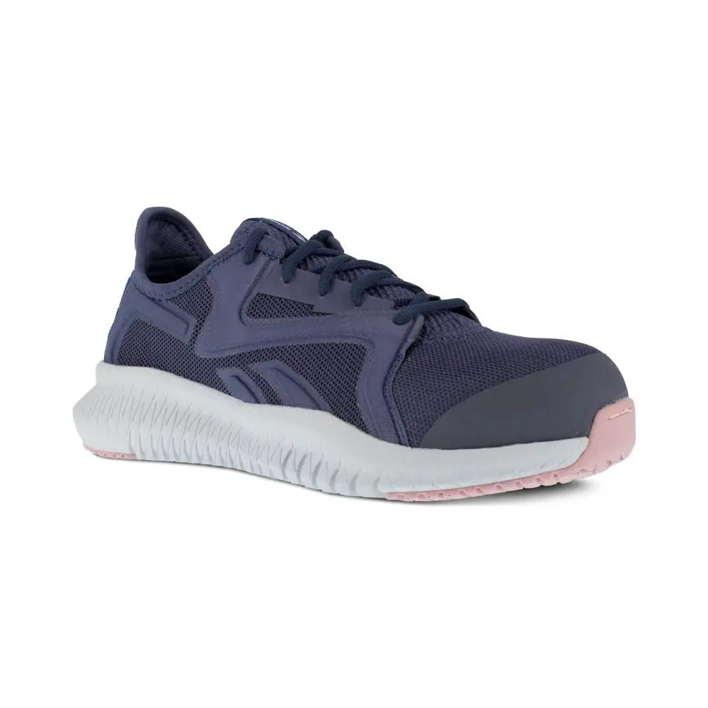 Reebok Work Women`s Flexagon 3.0 Composite Toe EH Athletic Work Shoe Blue/pink