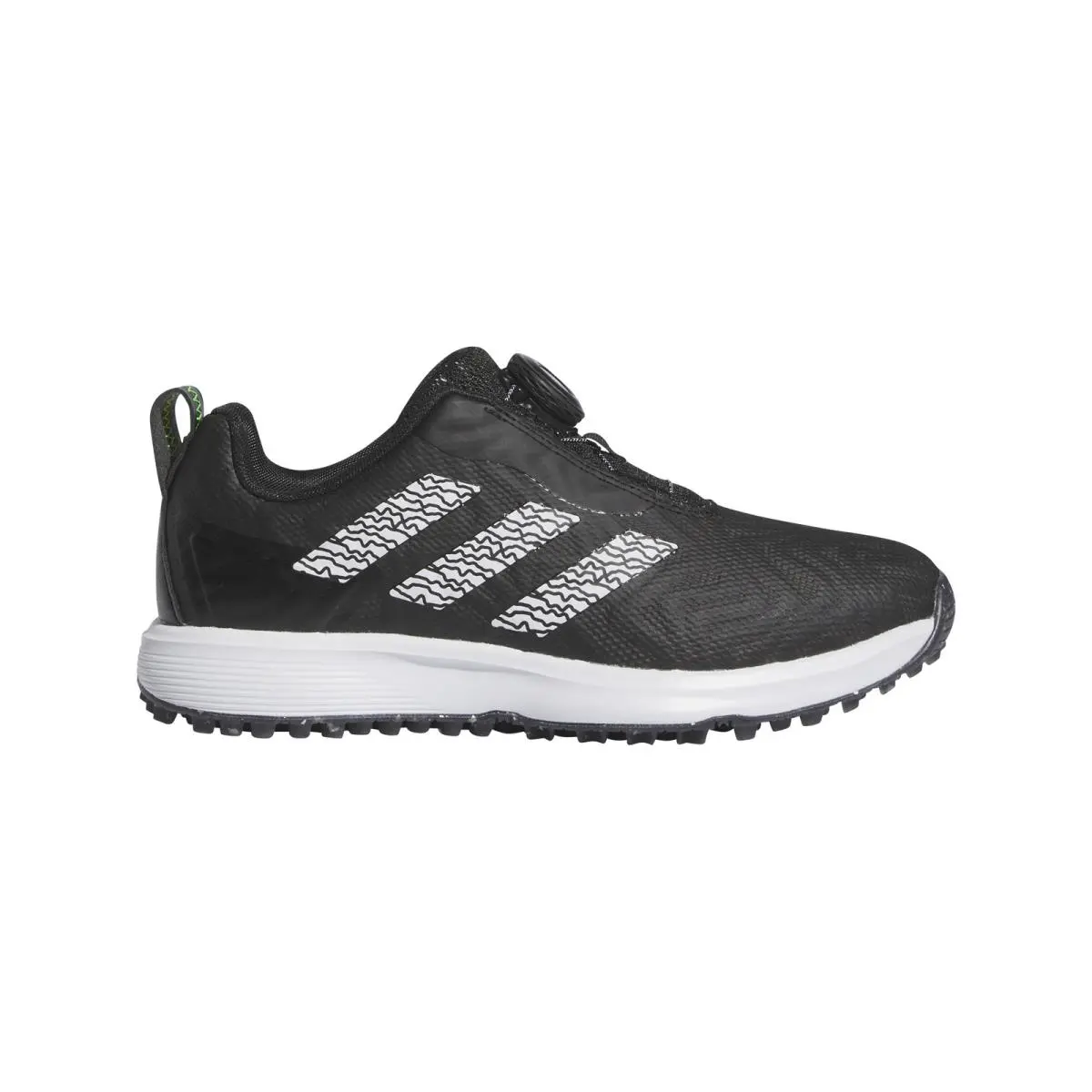 Adidas JR Codechaos Boa Black Ftw White Lucid Lemon Junior Spikeless Golf Shoes