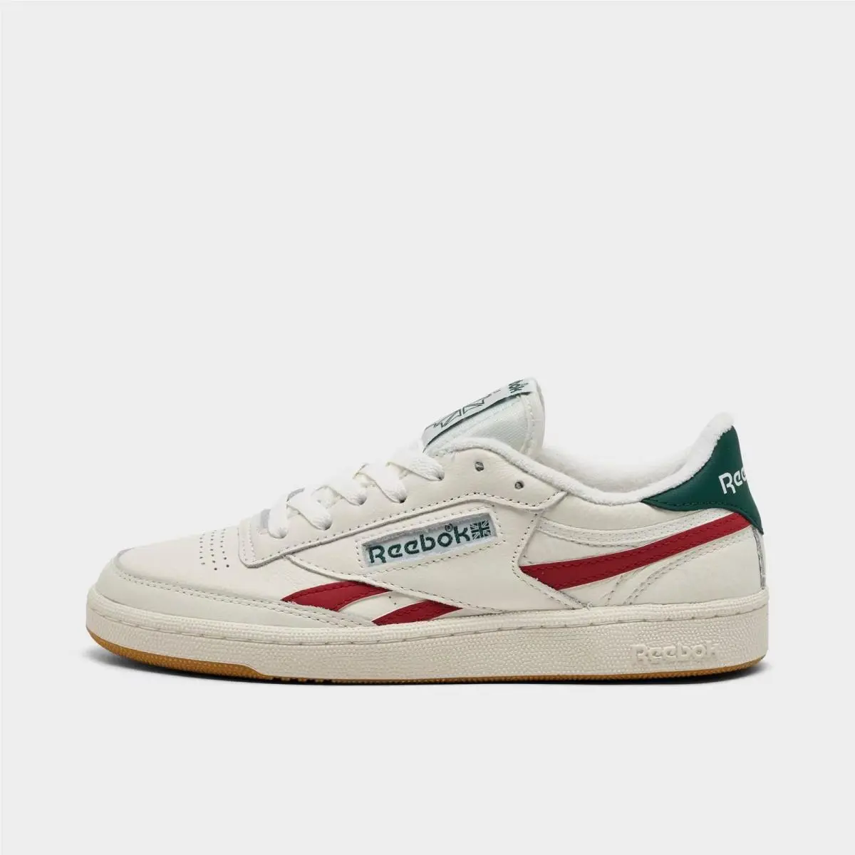 Women`s Reebok Club C Revenge Chalk/flash Red/dark Green 244927 101
