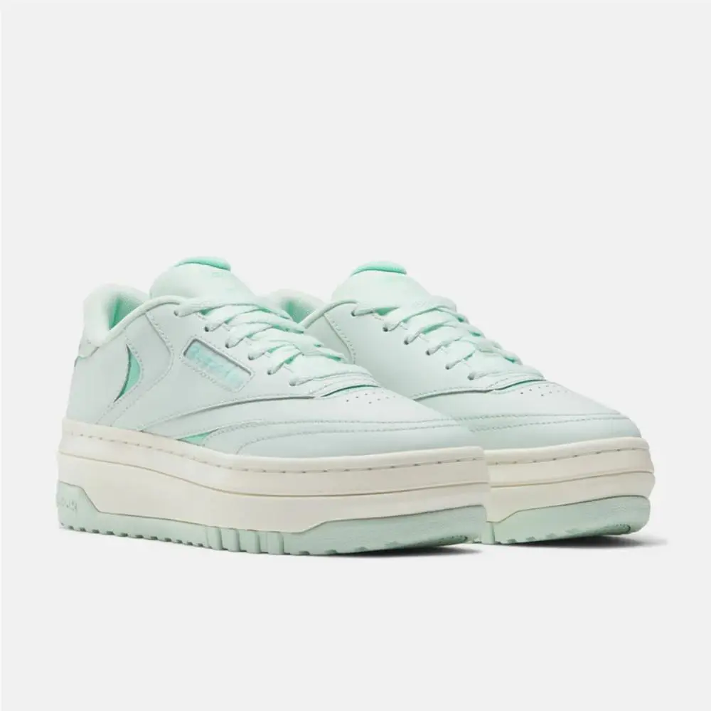 Reebok Club C Extra 100074263 Sneakers Women`s 8.5 B Aqua Platform Shoes RHS8988