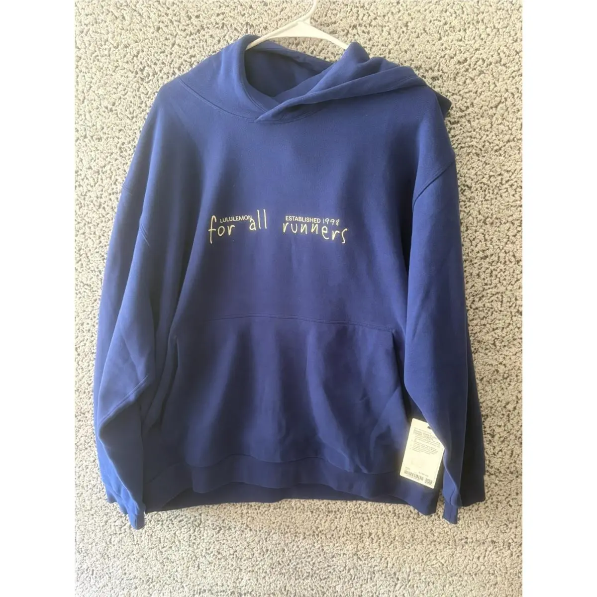 Lululemon Steady State Pullover Hoodie Graphic Xxl Blue For All Runners