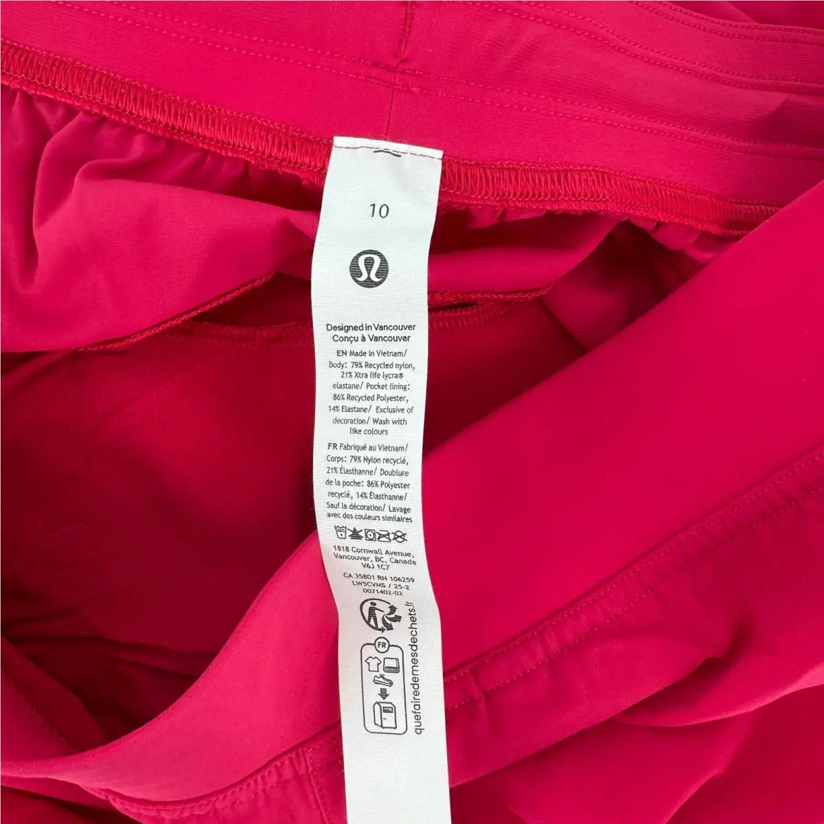 Lululemon clothing - Red 2