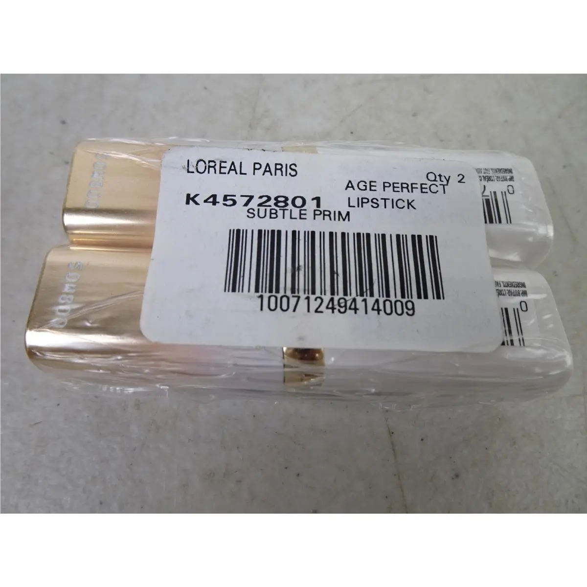 Lot of 2 Loreal Age Perfect Creamy Satin Lipstick - 208 - Subtle Primrose Htf