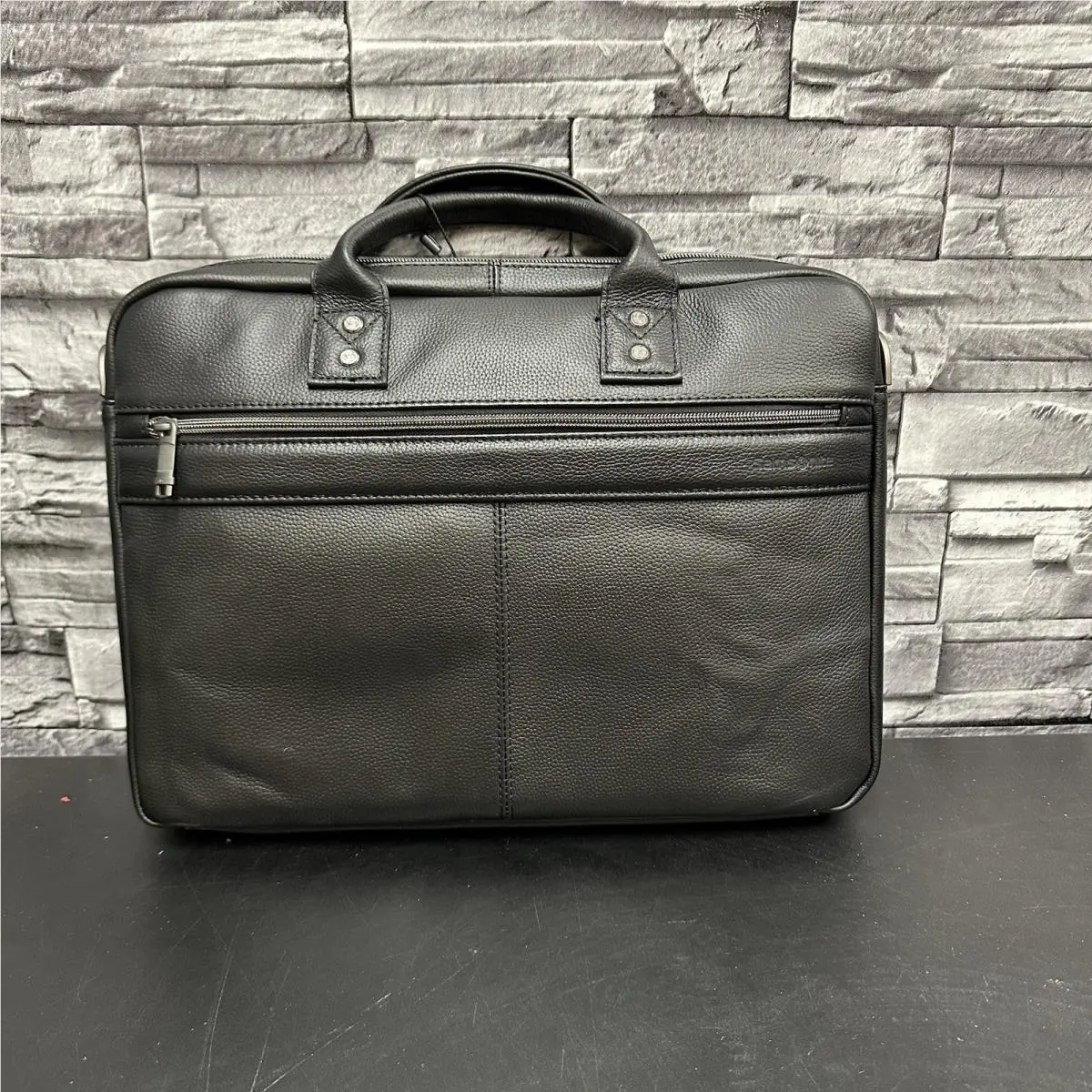 Samsonite Classic Leather Toploader Black 126038-1041
