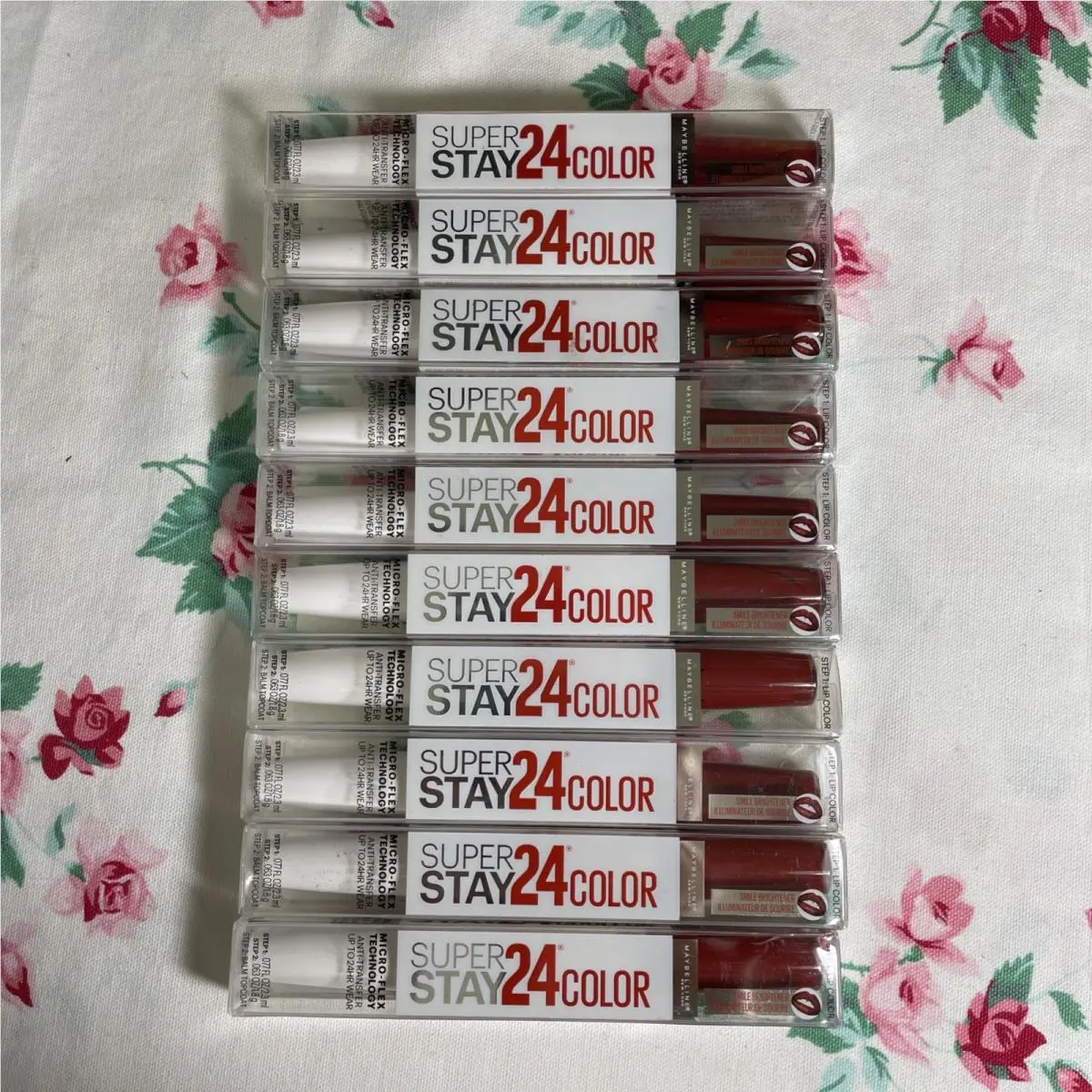 10 Maybelline 310 Optic Ruby Superstay 24 2-Step Liquid Lipstick Retired Vhtf