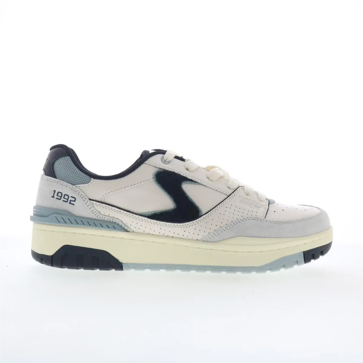Skechers S-1992 254172-NTBK Mens Beige Leather Lifestyle Sneakers Shoes
