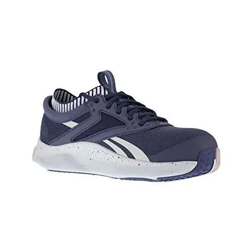Reebok Work Women`s Hiit TR Composite Toe Esd Athletic Work Shoe Blue/pink