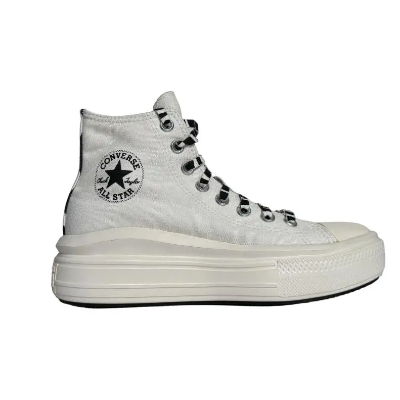 Converse Womens Ctas Move HI Lift Platform Canvas Sneakers Egret/white US 7.5M - Egret
