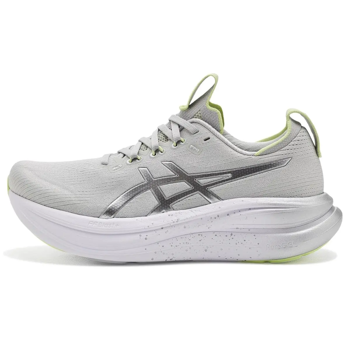 Asics shoes - Platinum/Glow Green 9